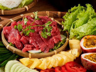 Bắp bò nhúng chanh dây