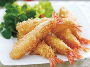 Tôm thẻ chiên bột