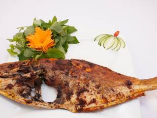 Cá bò da nướng mọi
