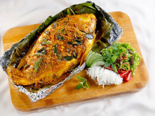 Cá diêu hồng nướng