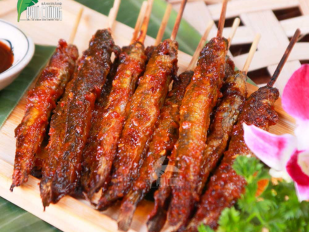 Cá kèo nướng muối sa tế