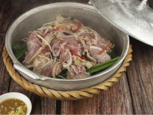 Thịt dê hấp sả gừng