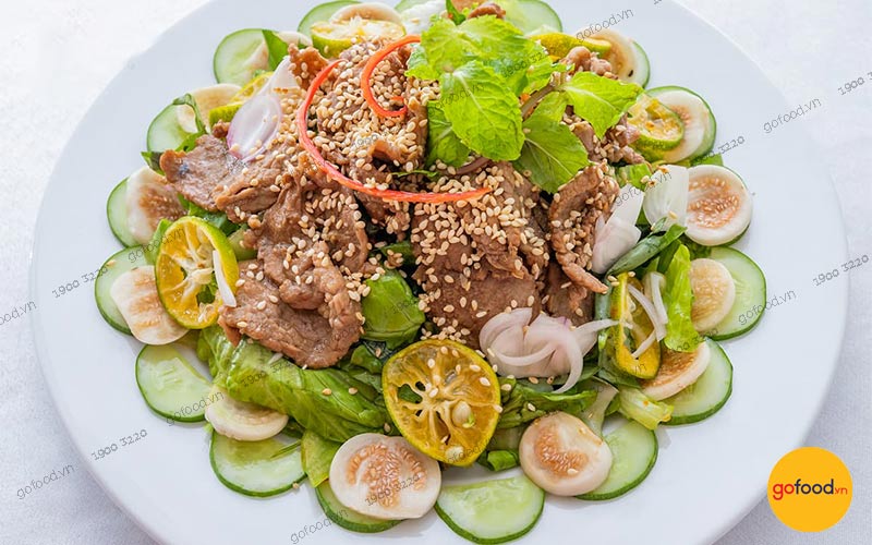 Gỏi bò cà pháo