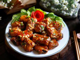 Sườn heo chiên nước mắm