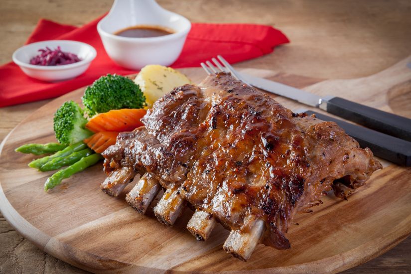 Sườn heo non nướng mật ong