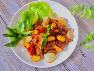 Vú heo cháy tỏi