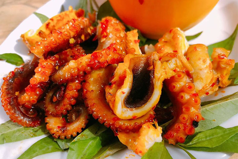 Bạch tuộc nướng muối ớt