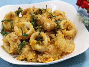Mực trứng rang muối