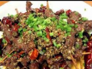 Chuột xào sả ớt